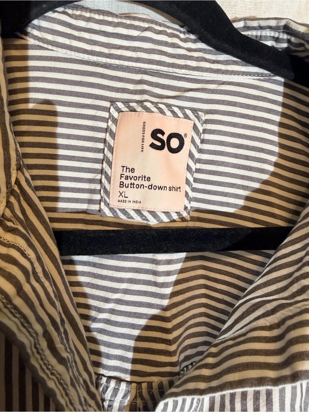 SO The Favorite Button-Down Striped Shirt – Women’s Size XL - Picture 2 of 9